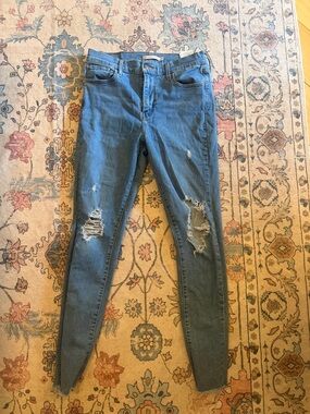 Levi's Ripped Light Blue Women’s Skinny Jeans